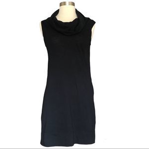 Express dropped neck black mini dress